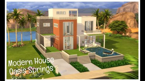 Oasis Springs Villa The Sims 4 Speed Build Youtube