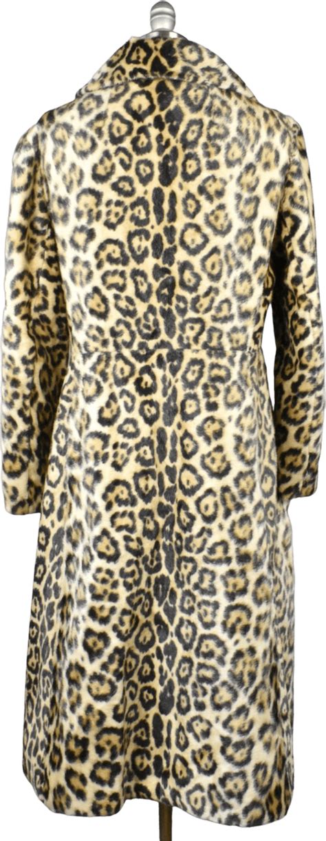 Vintage Leopard Print Faux Fur Coat By Safari Styled By Fairmoor Shop