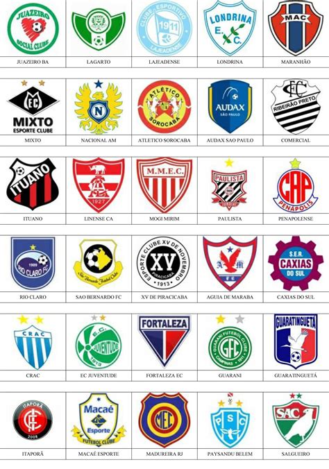 Brasil Pins de escudos insiginas de equipos de fútbol Futebol