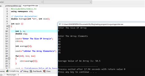Excel makes it extremely easy to calculate the average of several cells: C++ Program To Find Average of An Array Elements Using ...