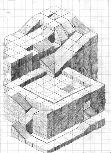 Gags Blog Drawing Isometric Sketch