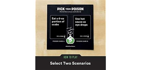Poison Pick Your Poison Adult Card Game