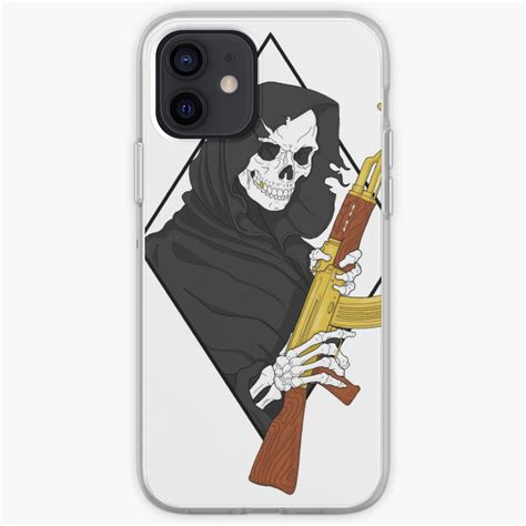 Grim Reaper Ak 47 Iphone Case And Cover By Vortiz614 Redbubble