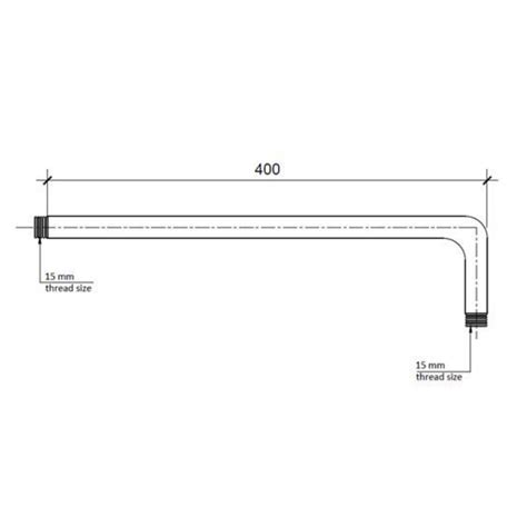 JTP Grosvenor Antique Brass 400mm Round Wall Mounted Shower Arm GR300G