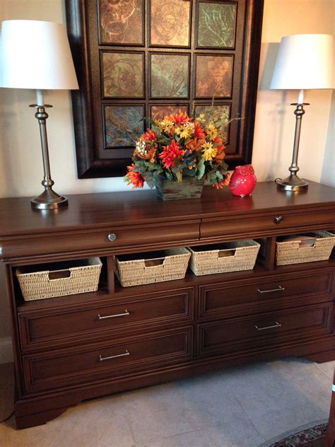 (1) clean and degloss, (2) paint / usually. Old dresser turned into a buffet table using rustoleum ...