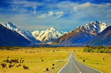 Southern Alps Landscape New Zealand Alk3r