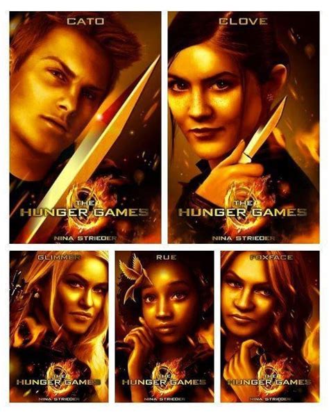 really cool hunger games pictures cato clove glimmer rue and foxface hunger games