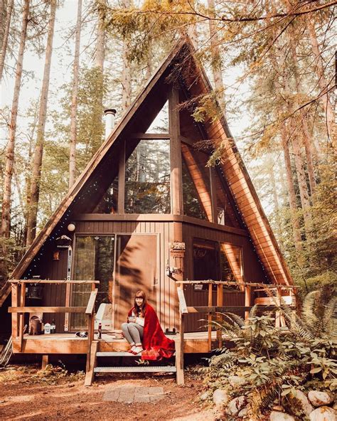 You Can Rent These Adorable A Frame Cabins With Private Hot Tubs Near
