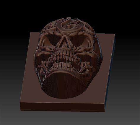 Free Stl File Artistic Skull 💀・3d Printable Model To Download・cults