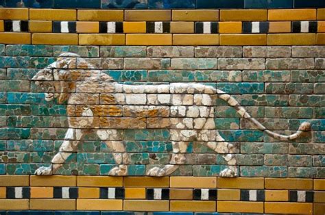 The Ishtar Gate Depiction Of A Lion One Of Dozens On The Two Walls Of
