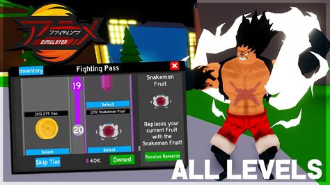 All Levels Unlocked In New Fighting Pass Season 1 In Anime Fighting