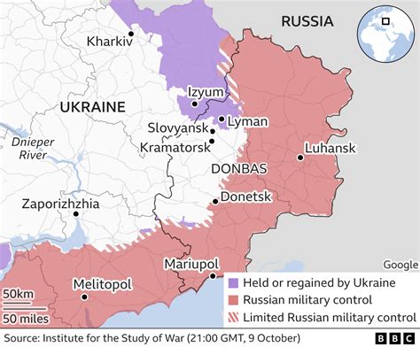 Ukraine In Maps Tracking The War With Russia Bbc News