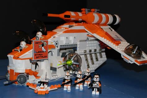 Lego Star Wars 75021 Phase I Custom Orange Republic Gunship 212th