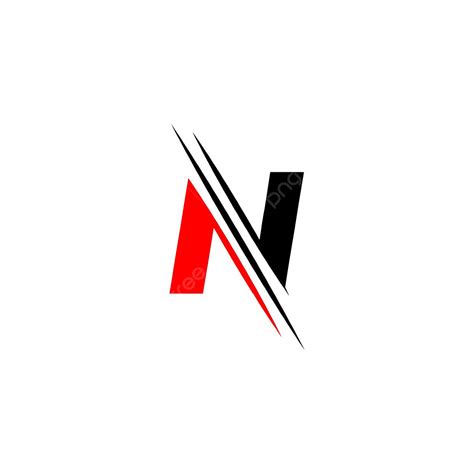 Letra N Logo Gráfico Elegante Y único En Rodajas Plantilla De Diseño