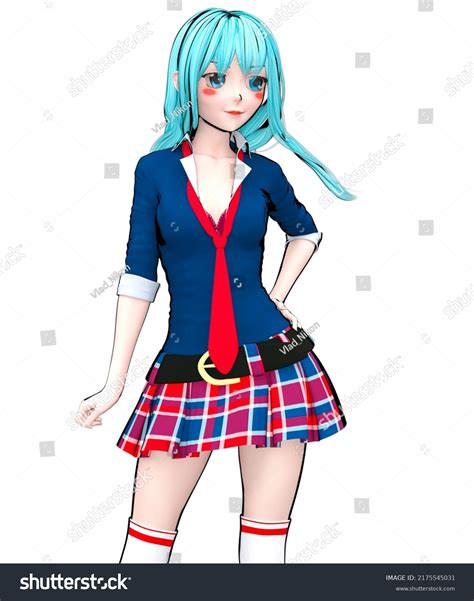 3d Sexy Anime Doll Japanese Schoolgirl Stock Illustration 2175545031 Shutterstock