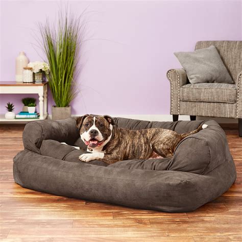 Snoozer Pet Products Luxury Overstuffed Dog And Cat Sofa Anthracite X