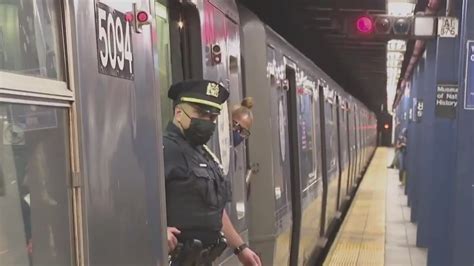 Nypd Adds More Officers To Patrol New York City Subway Morning In