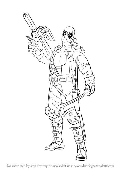 I know drawing weapons are a popular subject to get lessons on so because a few people asked me if i could upload a new. Step by Step How to Draw Deadpool with a Gun ...