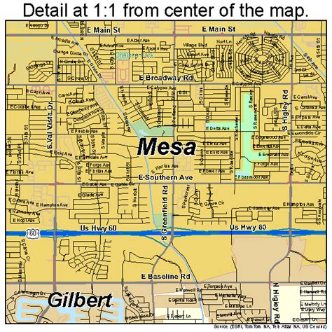 Street Map Of Mesa Az Maps Model Online