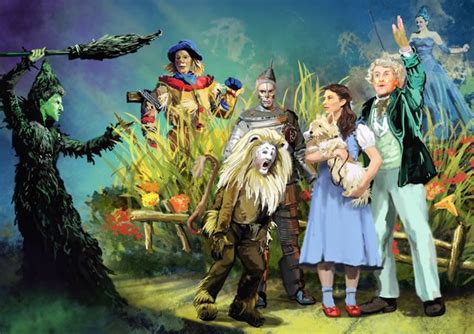 Wizard Of Oz Drawings The Wizard Of Oz Stage Art Small Illustration