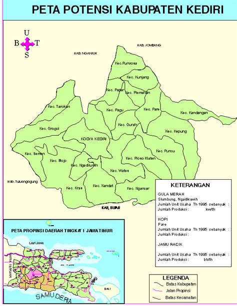Potential Map Of Kediri Regency