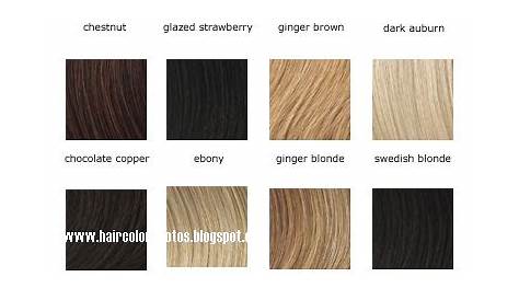 wella red hair color chart