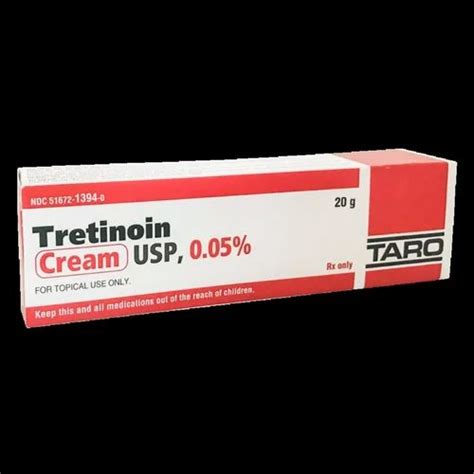 Tretinoin Cream 005 Packaging Size 1 Tube Of 20g In 1 Box At Rs 240