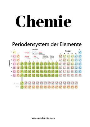 Hier gelangen sie zu einem periodensystem zum ausdrucken. Chemie Deckblatt Periodensystem | Chemie Deckblätter | #Schulbeginn | #ersterSchultag | # ...