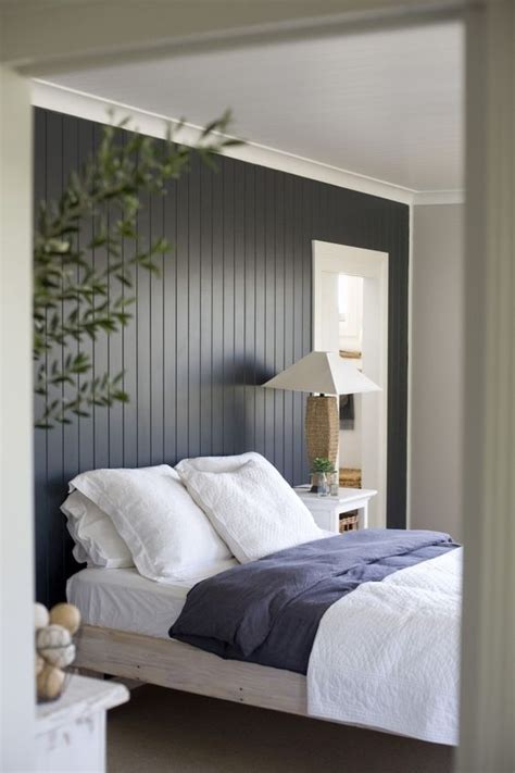Painted Wood Accent Wall Behind Bed This Is Beautiful This Will