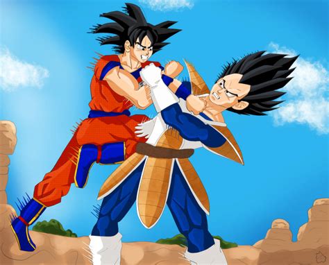 Goku Vs Vegeta The Fight That Started It All By Drg0ku On Deviantart