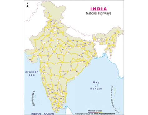 Buy National Highway Map Of India