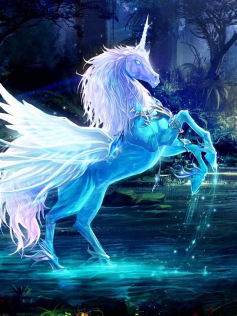 Blue Unicorn Wallpapers Top Free Blue Unicorn Backgrounds