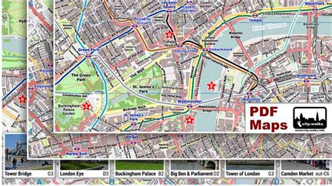 London Tourist Map For Sightseeing Interactive