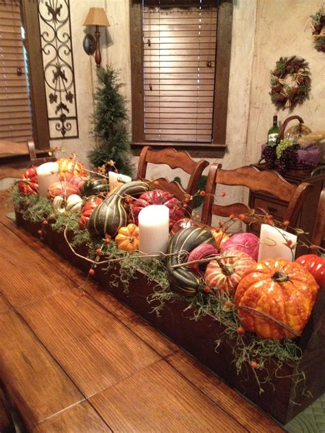 Fall Centerpieces For Table With Pumpkins