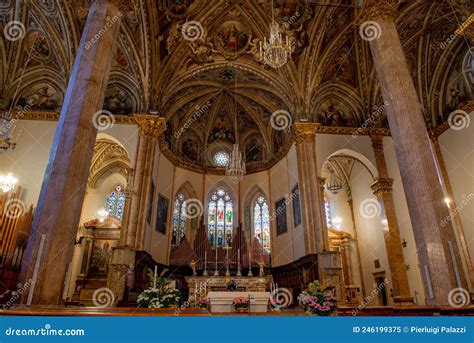 Perugia Italy 2022 Interior Cathedral Of Perugia Also Known As The