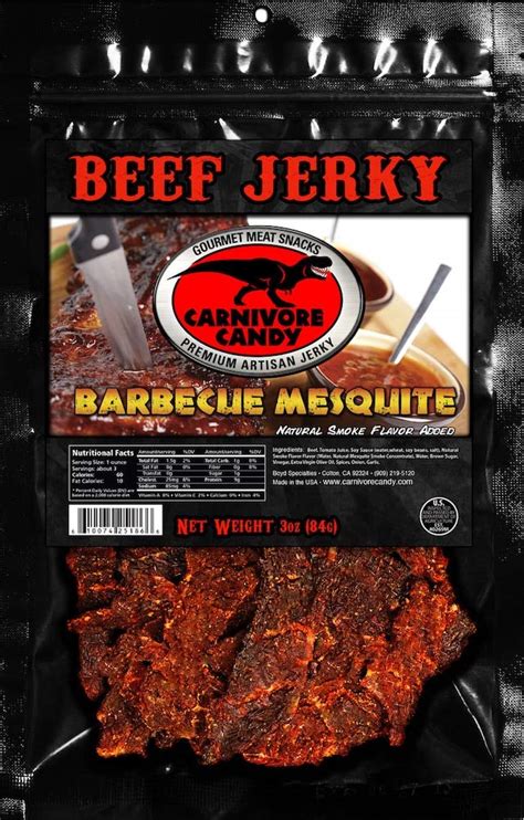 Buy Jurassic Jerkys Carnivore Candy Beef Jerky 3 Flavors Variety Pack Teriyaki Barbecue