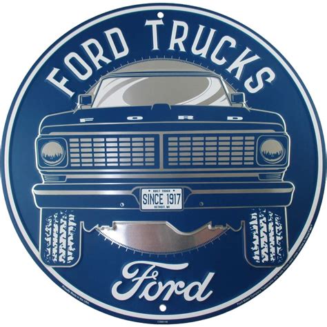 Buy Hangtime Ford Truck Sign Vintage Metal Decor With Classic Old F