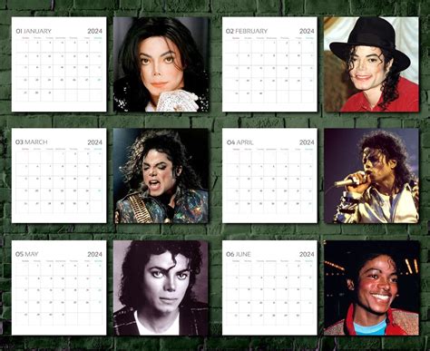 Michael Jackson Calendar 2024 Michael Jackson 2024 Celebrity Sold By