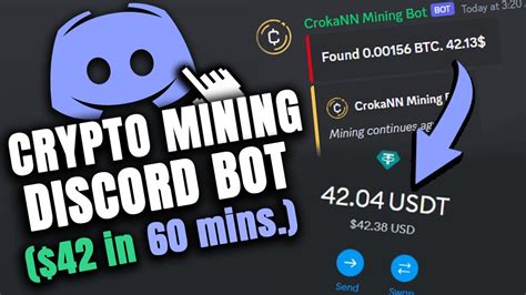 Crypto Wallet Miner Discord Bot 42 In 60 Minutes Crokann Miner Bot