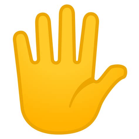 Hand With Fingers Splayed Icon Noto Emoji People Bodyparts Iconset