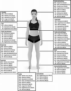 Injury Body Map Based On Anatomical Location Of The Common Injuries As
