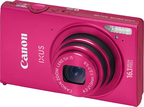 Canon Ixus 240 Hs Digital Camera With Wi Fi Pink 32 Uk