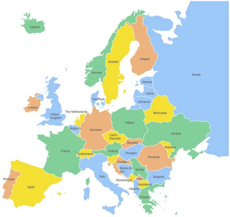 Geo Map Europe Germany