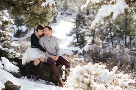 Winter Wonderland Snow Engagement Session In Bend Oregon Photographed