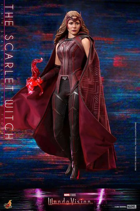 Marvel WandaVision Movie Masterpiece Scarlet Witch Collectible Figure Hot Toys ToyWiz