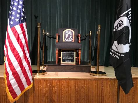 Pow Mia Chair Of Honor To Be Dedicated In Sandown Military