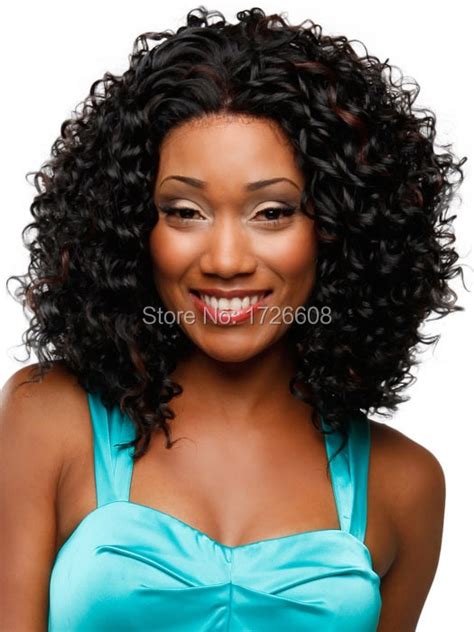 Cheap Synthetic Realistic Wig Short Kinky Curly African American Wigs