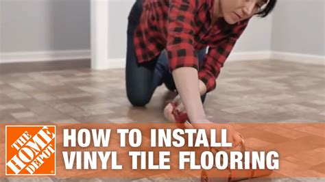 How To Install Peel And Stick Vinyl Tile Flooring The Home Depot
