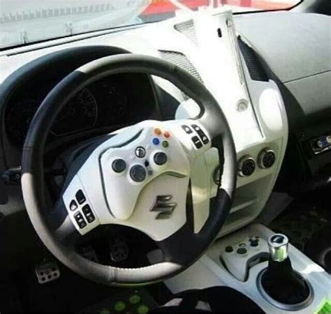 Never Game And Drivebut In Case You Ever Need An Xbox Controller Your Car Has One Ready