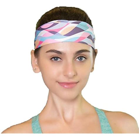 Sweat Wicking Stretchy Athletic Headband Yoga Headbands For Women